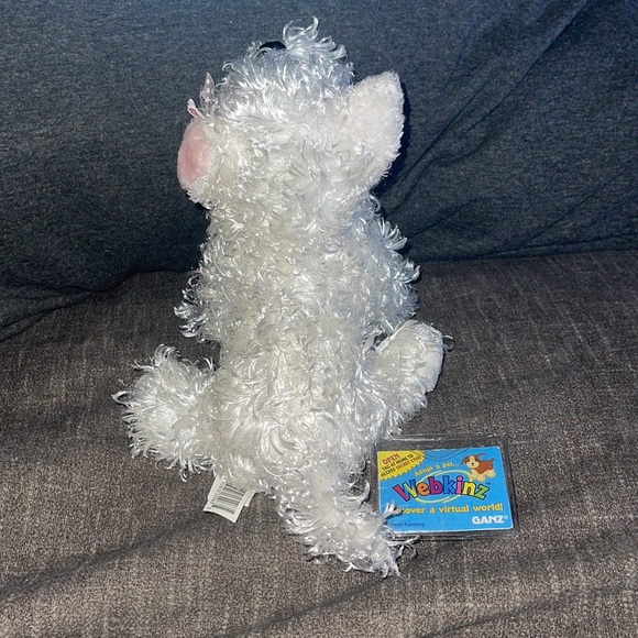 WEBKINZ Ganz WHITE TERRIER HM106 Hang/But tag no code stuffed animal plush - Picture 7 of 11